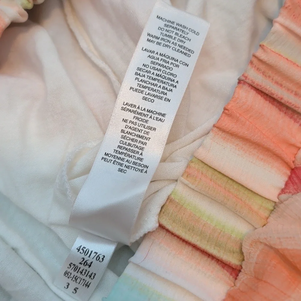 Chico's Pastel Striped Martha Maxi Skirt